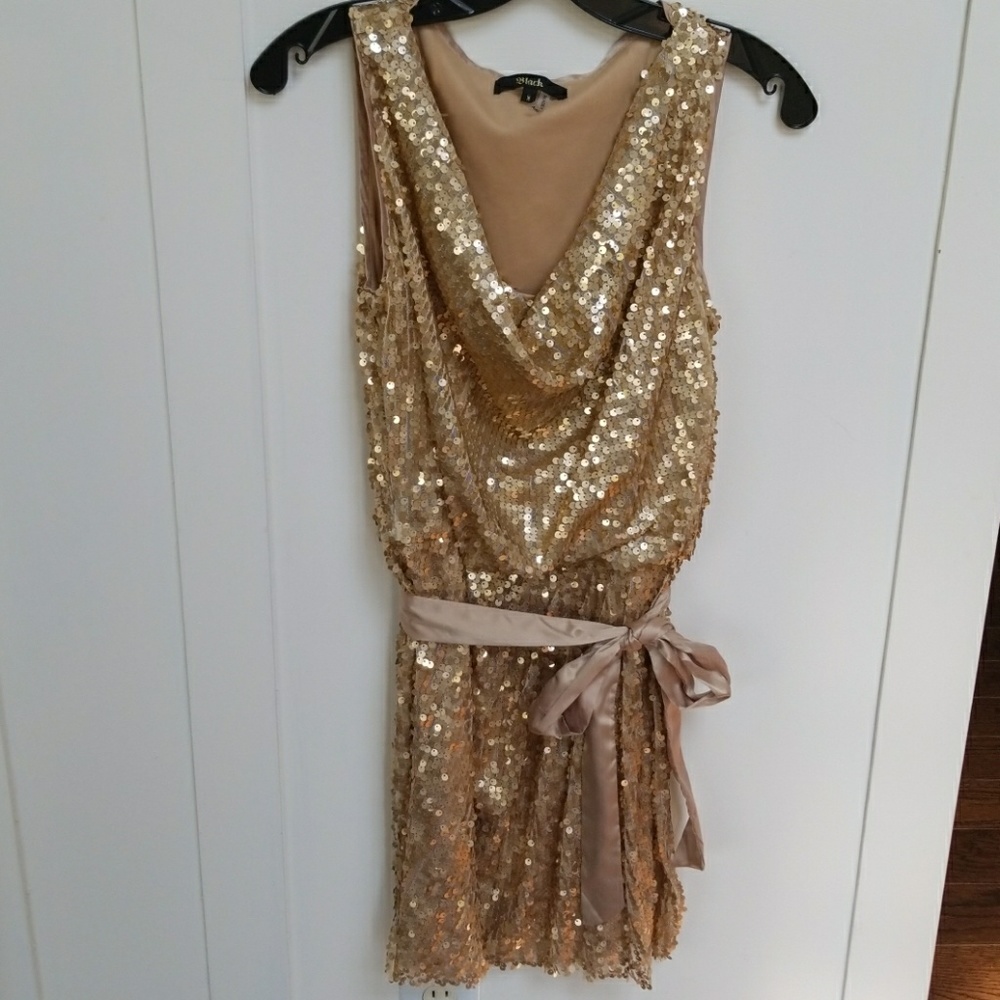 Gold sparkle dress